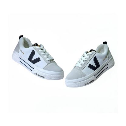 تصویر  ونس مدل وی V رنگ سفید با زیره Converse